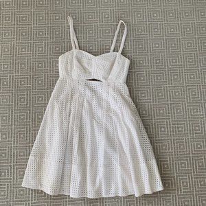 Club Monaco White Eyelet Dress